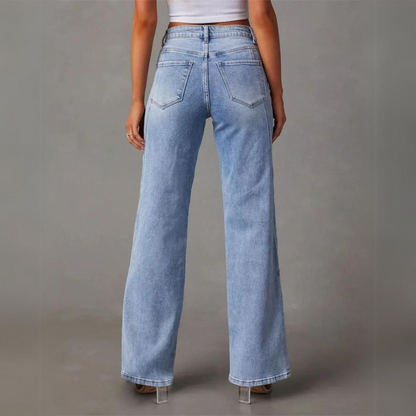Sommerfeld | Hochtaillierte Weite Jeans