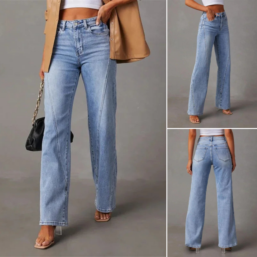 Sommerfeld | Hochtaillierte Weite Jeans