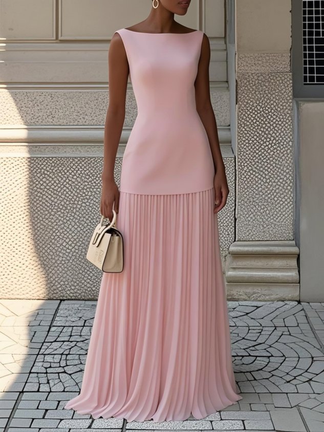 Sommerfeld | Faltenmaxikleid