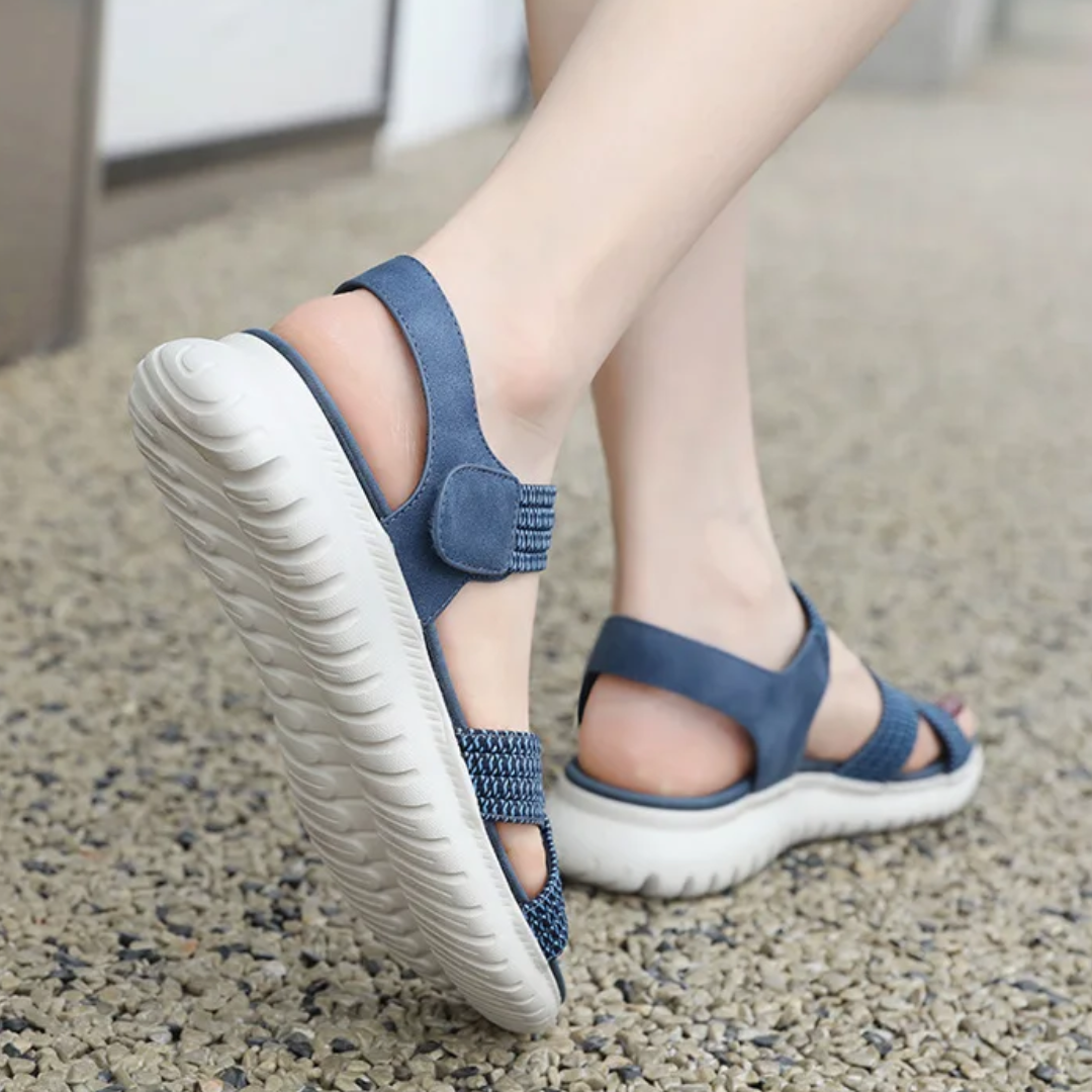 Sommerfeld | Bequeme Leichtgewicht-Sandalen mit elastischem Halt