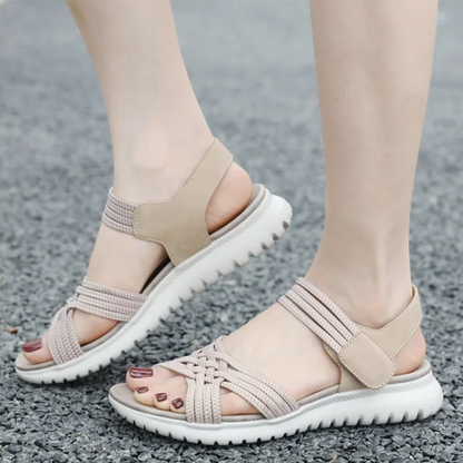 Sommerfeld | Bequeme Leichtgewicht-Sandalen mit elastischem Halt
