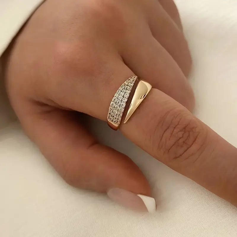 Sommerfeld | Eleganter Goldring mit strahlenden Steinen (Kaufe 1, erhalte 1 gratis)