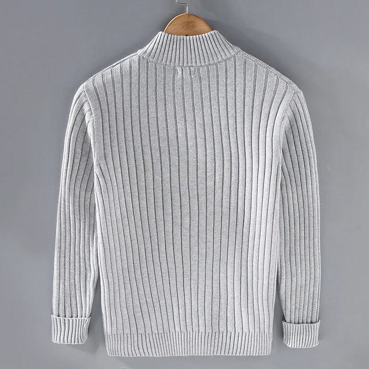 Ruben™ | Legere Zip-Up Strickjacke