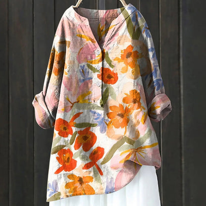 Mabel | Vintage-Bluse im blumigen französischen Stil