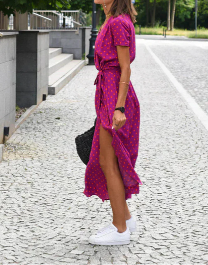 Jorlyn™ - Stilvolles Kleid mit V-Ausschnitt und taillierter Silhouette