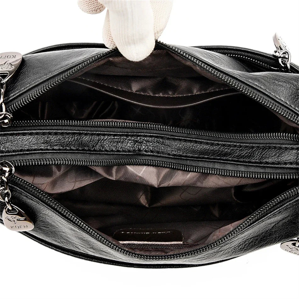 Paula | Klassische Vintage-Ledertasche