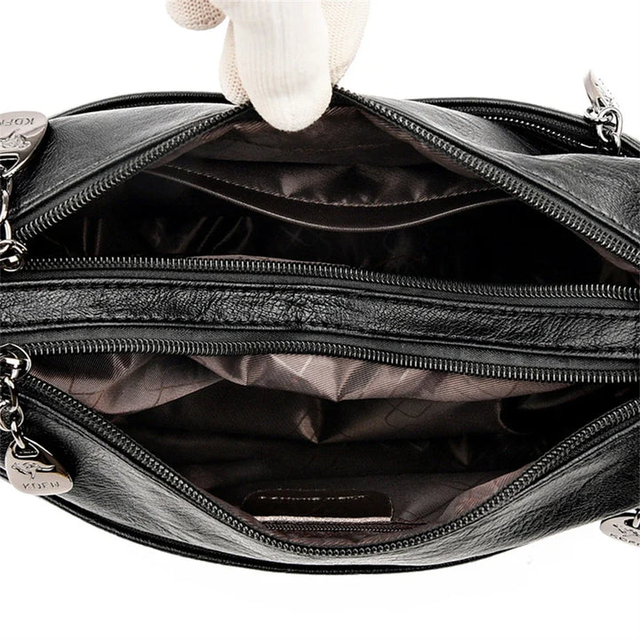 Paula | Klassische Vintage-Ledertasche