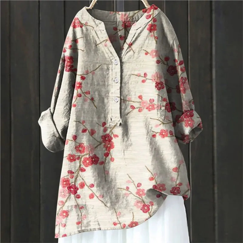 Mabel | Vintage-Bluse im blumigen französischen Stil
