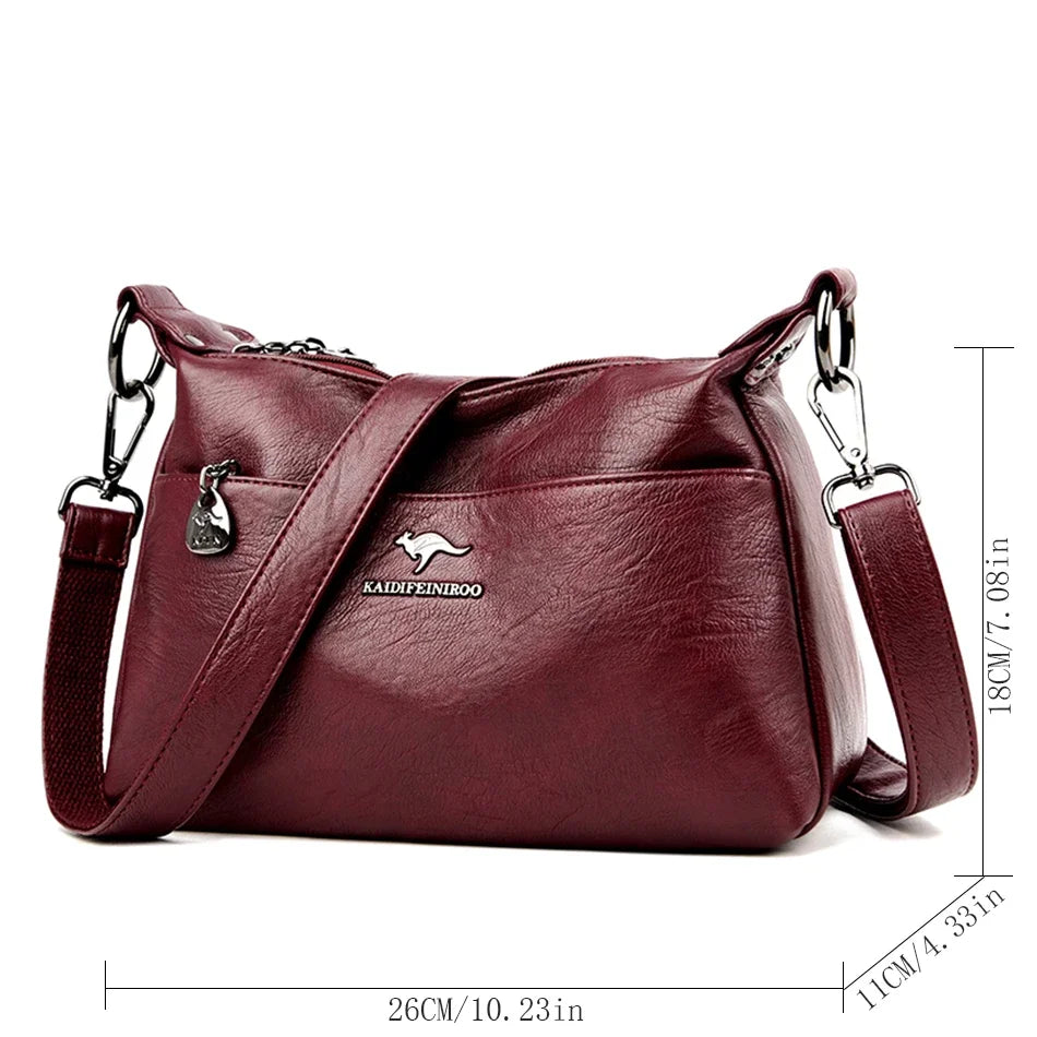 Paula | Klassische Vintage-Ledertasche