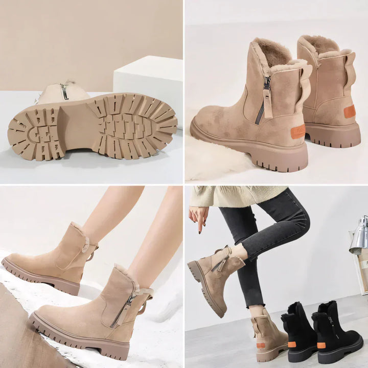 Sommerfeld™ | Gefütterte Winterstiefel mit seitlichem Reißverschluss
