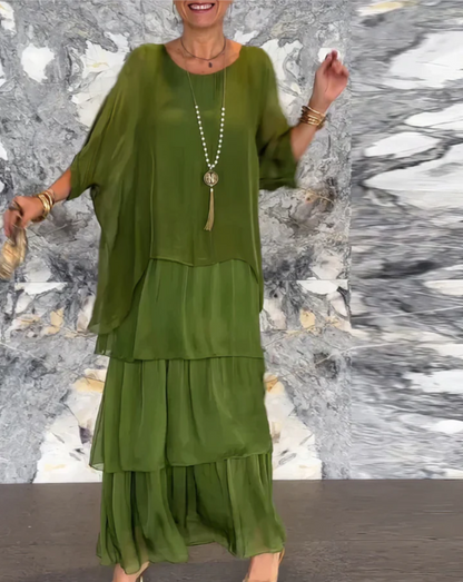 Shina™ - Elegantes Maxi-Kleid mit Fließendem Schnitt