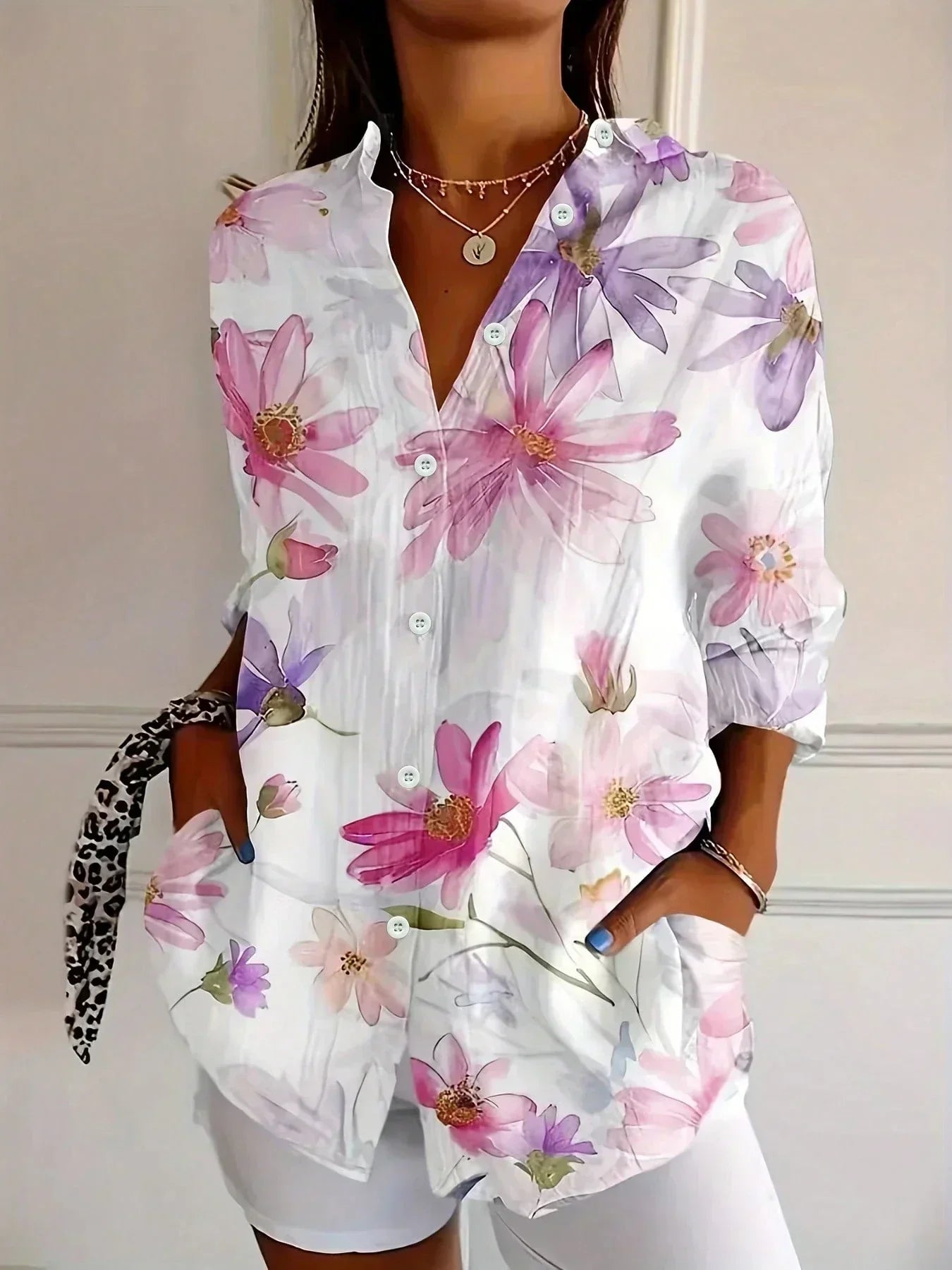 Shielo | Bluse im abstrakten Design