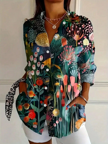 Shielo | Bluse im abstrakten Design