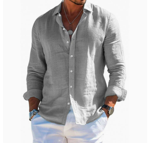 Langarm Poloshirt