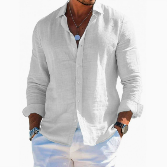 Langarm Poloshirt