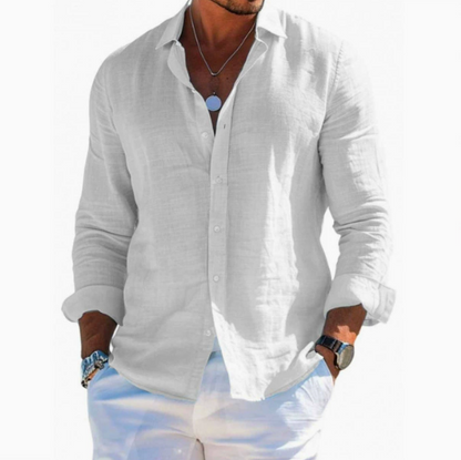 Langarm Poloshirt