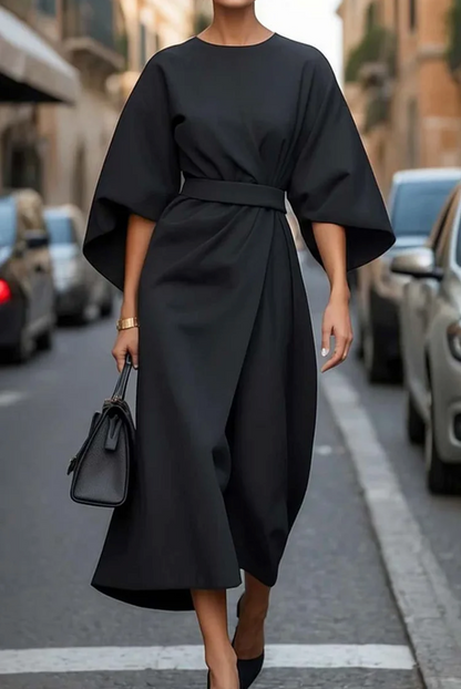 Rome™ – Klassisches Kleid mit stilvollen Laternenärmeln