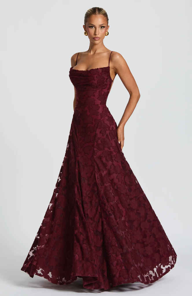 SOFIA | Elegantes Spitzen-Maxi-Kleid