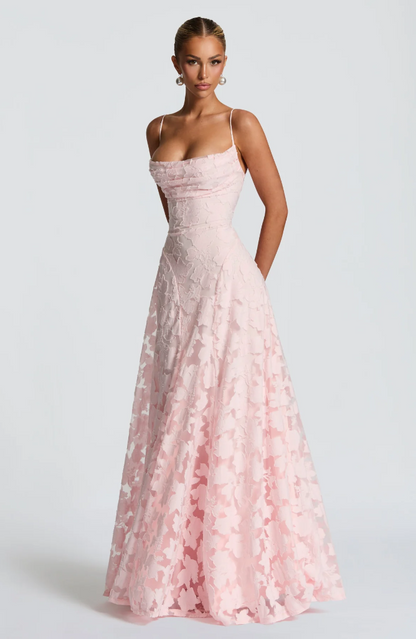 SOFIA | Elegantes Spitzen-Maxi-Kleid