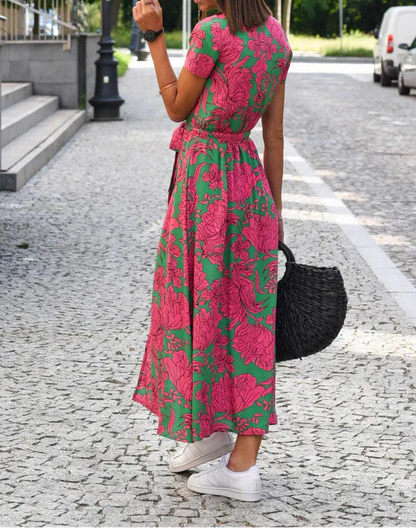Jorlyn™ - Stilvolles Kleid mit V-Ausschnitt und taillierter Silhouette