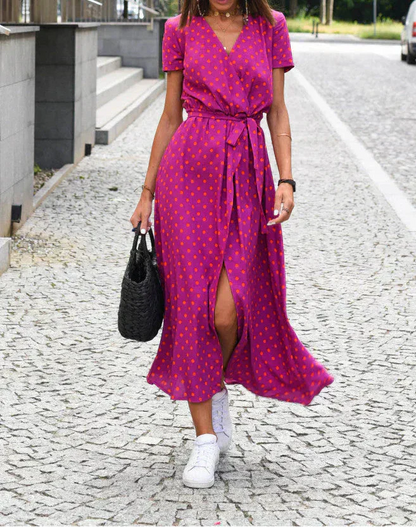 Jorlyn™ - Stilvolles Kleid mit V-Ausschnitt und taillierter Silhouette