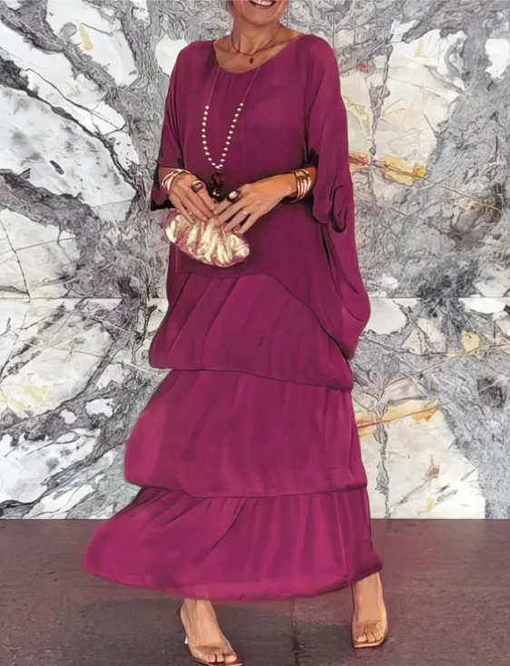 Shina™ - Elegantes Maxi-Kleid mit Fließendem Schnitt