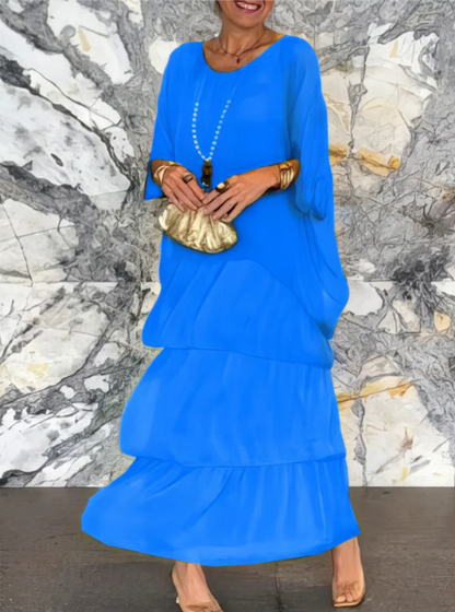 Shina™ - Elegantes Maxi-Kleid mit Fließendem Schnitt