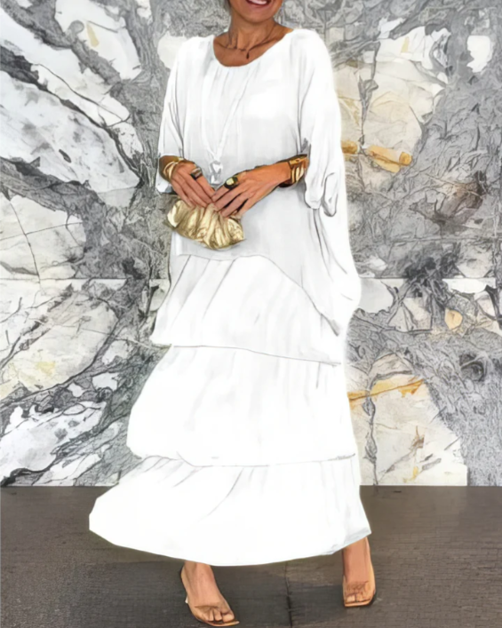 Shina™ - Elegantes Maxi-Kleid mit Fließendem Schnitt
