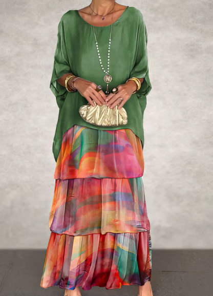 Shina™ - Elegantes Maxi-Kleid mit Fließendem Schnitt