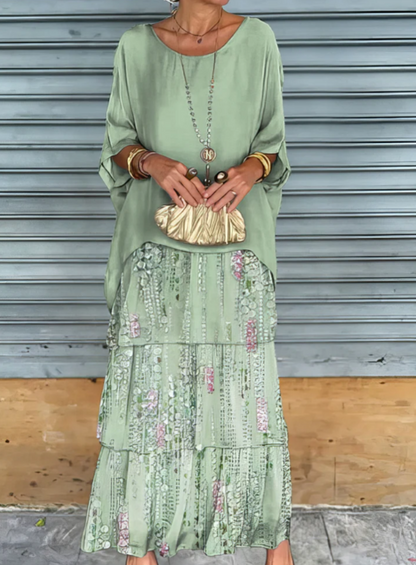 Shina™ - Elegantes Maxi-Kleid mit Fließendem Schnitt