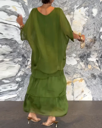 Shina™ - Elegantes Maxi-Kleid mit Fließendem Schnitt