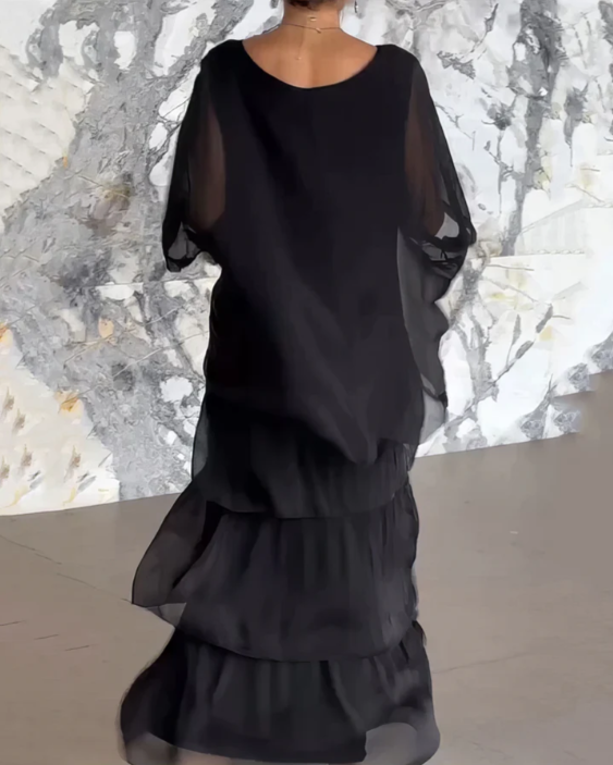 Shina™ - Elegantes Maxi-Kleid mit Fließendem Schnitt