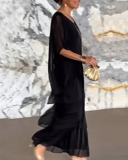 Shina™ - Elegantes Maxi-Kleid mit Fließendem Schnitt