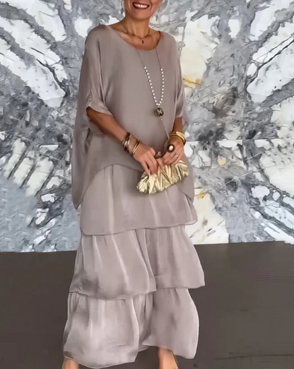 Shina™ - Elegantes Maxi-Kleid mit Fließendem Schnitt