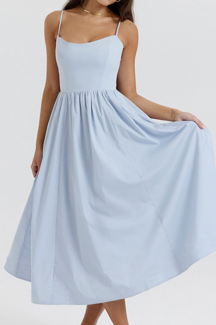 ESTELLE | Elegantes Midi-Kleid mit Korsett für den Sommer