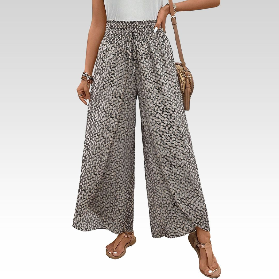 Sommerfeld | Lisette Weitbeinige Hose mit Geometrischem Muster