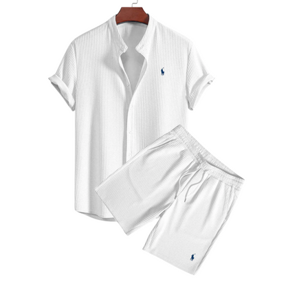 Herren Sommer-Set – Kurzarmhemd und Shorts