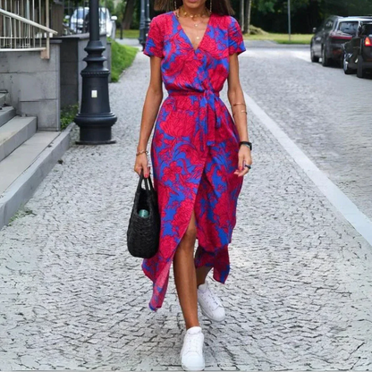 Jorlyn™ - Stilvolles Kleid mit V-Ausschnitt und taillierter Silhouette