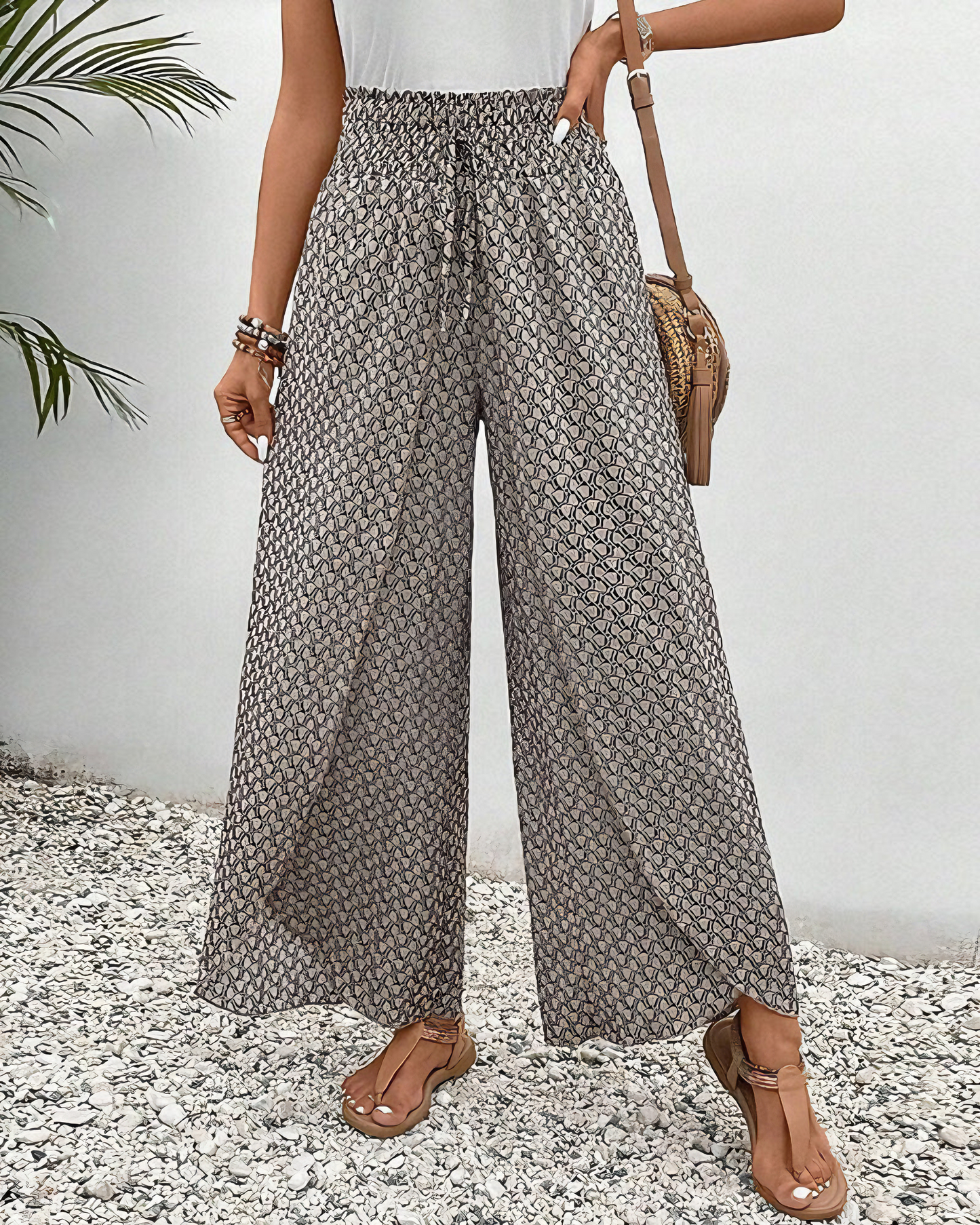 Sommerfeld | Lisette Weitbeinige Hose mit Geometrischem Muster