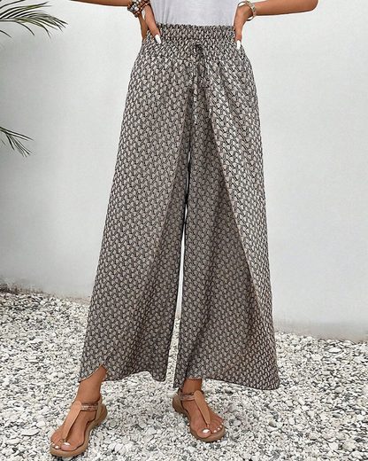 Sommerfeld | Lisette Weitbeinige Hose mit Geometrischem Muster