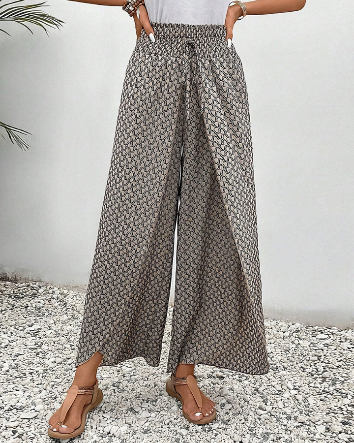 Sommerfeld | Lisette Weitbeinige Hose mit Geometrischem Muster