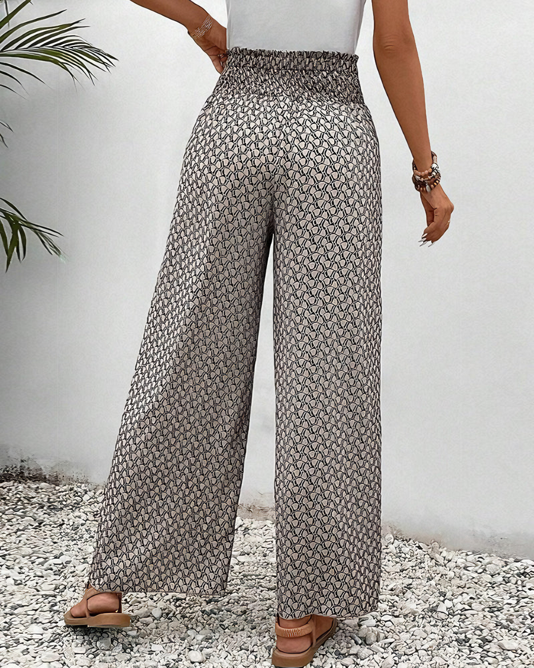 Sommerfeld | Lisette Weitbeinige Hose mit Geometrischem Muster