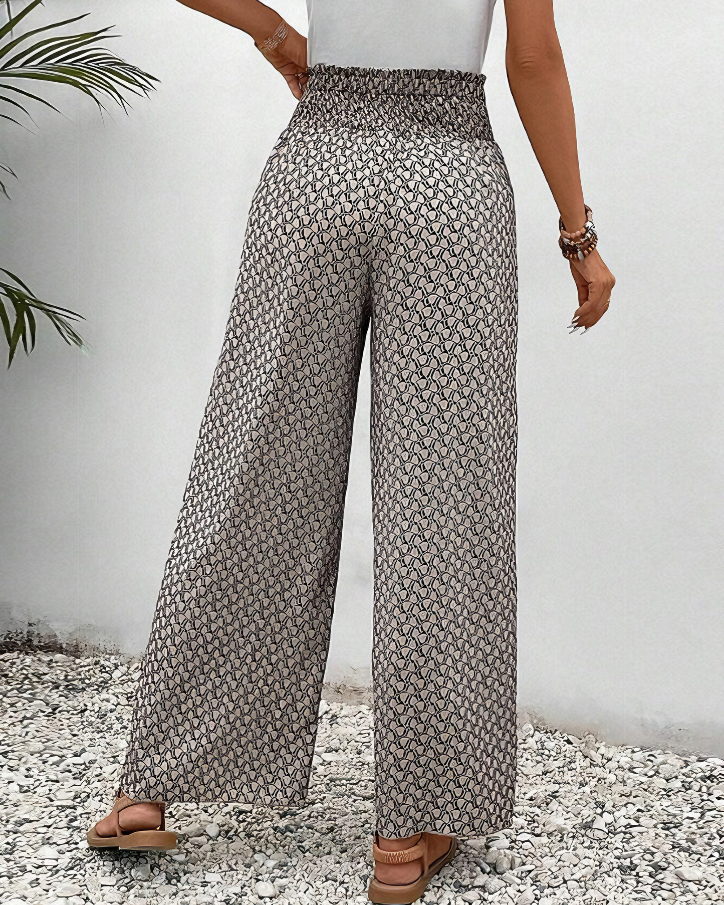 Sommerfeld | Lisette Weitbeinige Hose mit Geometrischem Muster