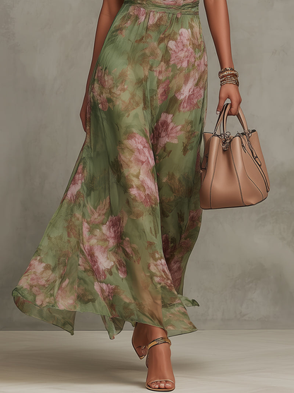 Savenora | Elegantes Sommerkleid mit Blumenmuster
