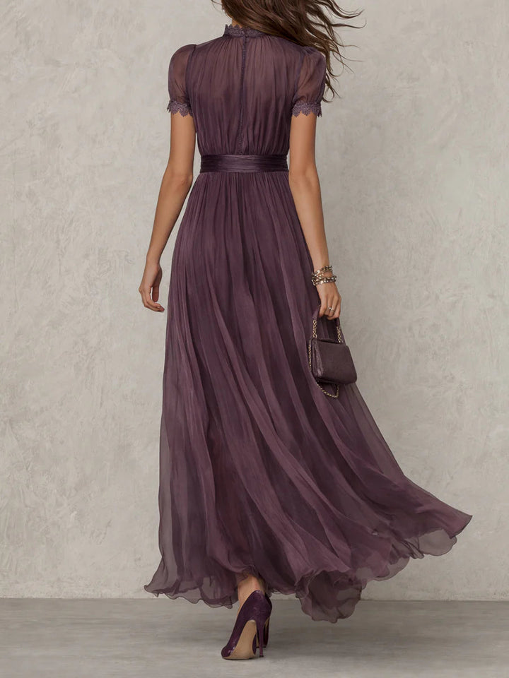 Ashley | Elegantes Vintage Chiffon-Maxikleid