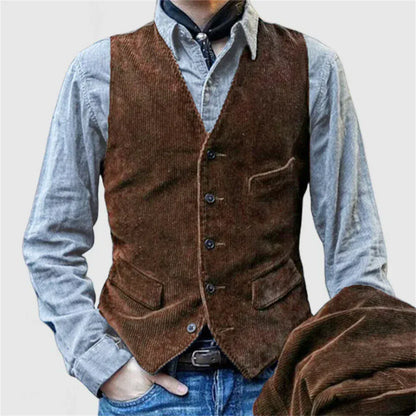 Andrei Cord Jacket and Vest Set