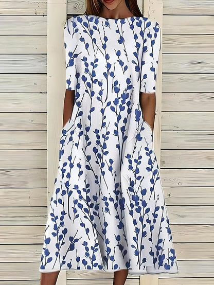 Sela™ – Elegantes Midikleid mit floralem Sommerdesign