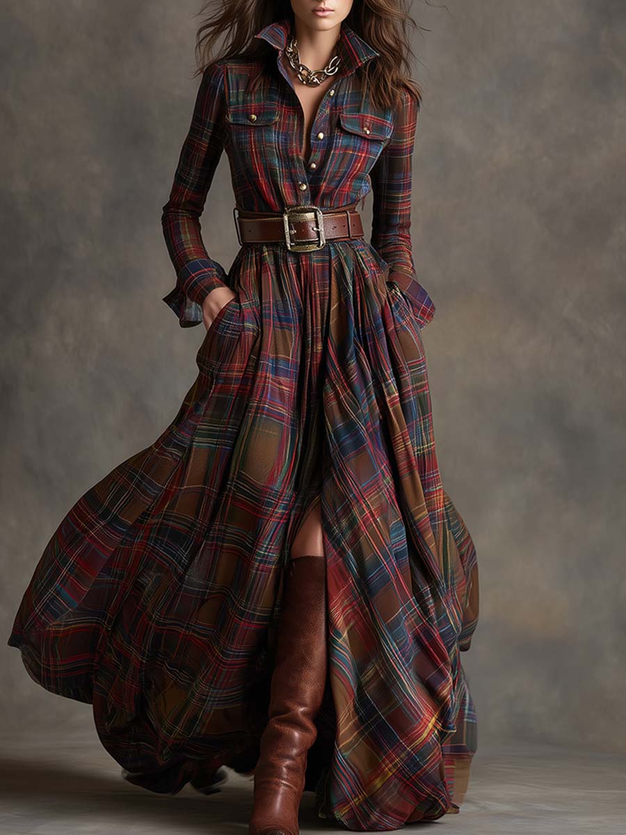 Emilia | Hemdblusenkleid mit Taillengürtel