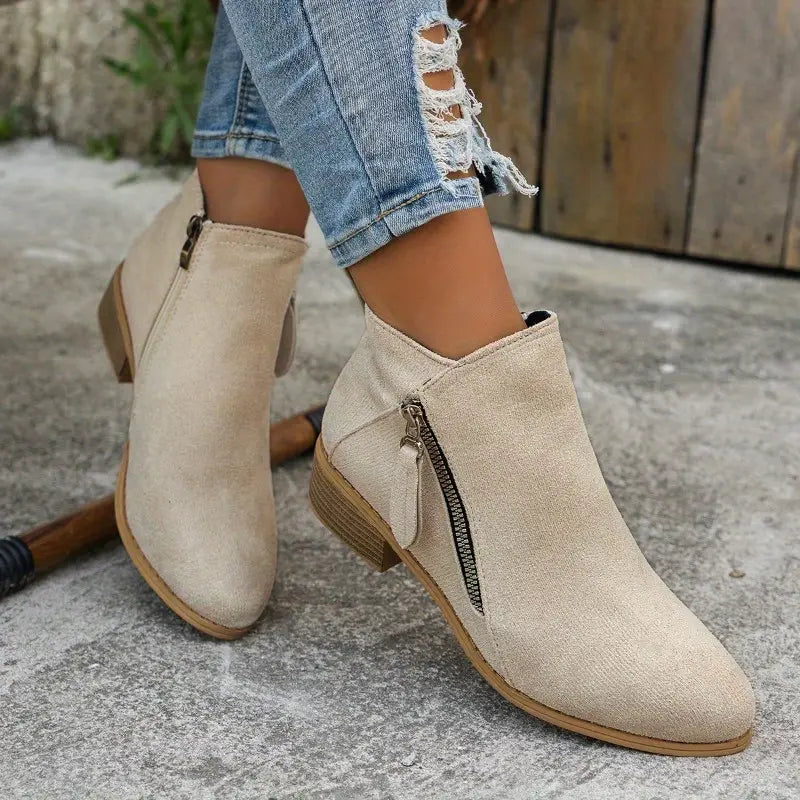 Sommerfeld™ | Stylische Wildlederstiefel mit Absatz