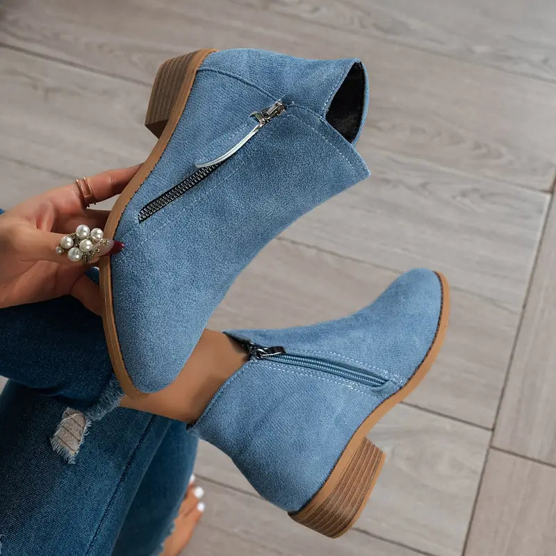 Sommerfeld™ | Stylische Wildlederstiefel mit Absatz